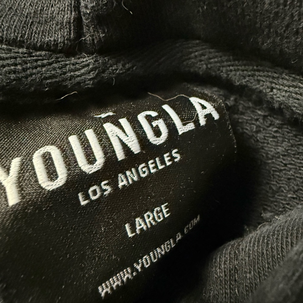 YoungLA 511 Mirror Excellence Hoodie In Black Cotton Size Large - Picture 10 of 11